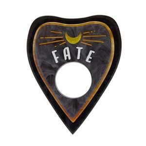 Erstwilder G-o-o-d-b-y-e Goodbye Fate Planchette Ouija Halloween Brooch